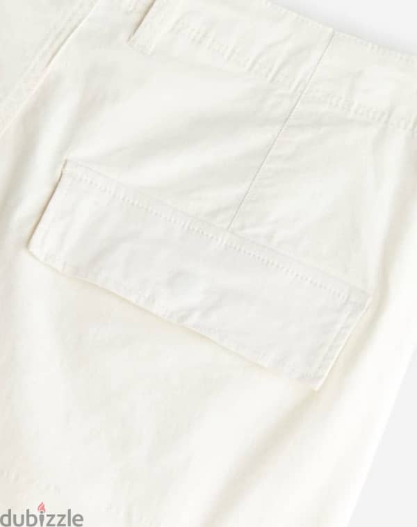 H&M white cargo pants 1