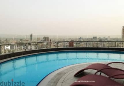 Semi furnished 3 bedroom full floor apartment for rent i. salmiya