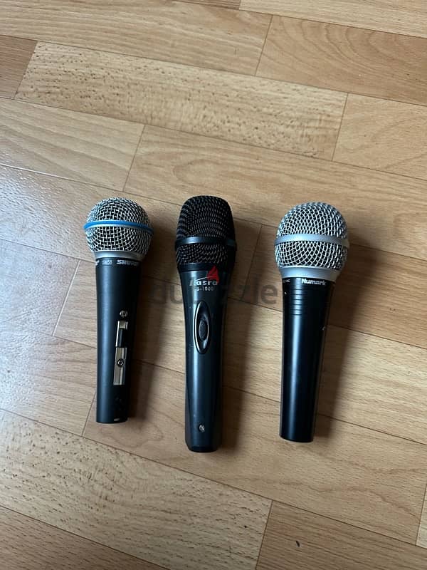 shure sm58,numark wm200,masrafa-1000 2