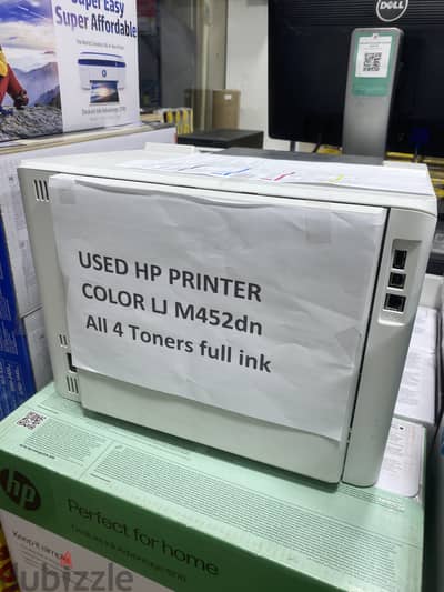 Hp Color LJ M452dn Printer with full four toners (410ink)