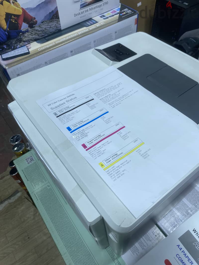 Hp Color LJ M452dn Printer with full four toners (410ink) 2