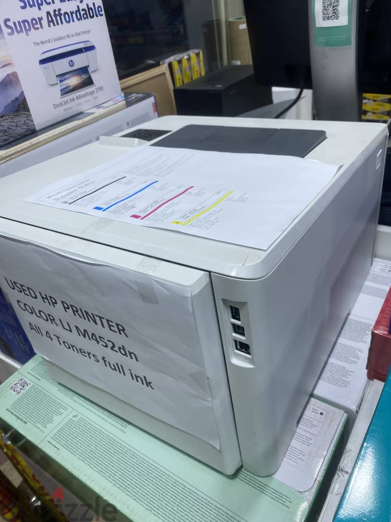 Hp Color LJ M452dn Printer with full four toners (410ink) 3