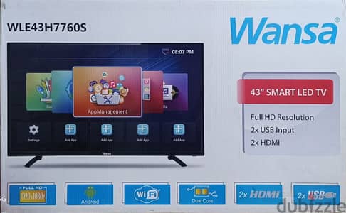 I sell my wansa smart tv 43insch same as new  with Wall bracket