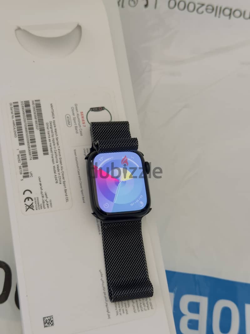 Apple Watch 7 41 mm cellular 100 battery like new 4