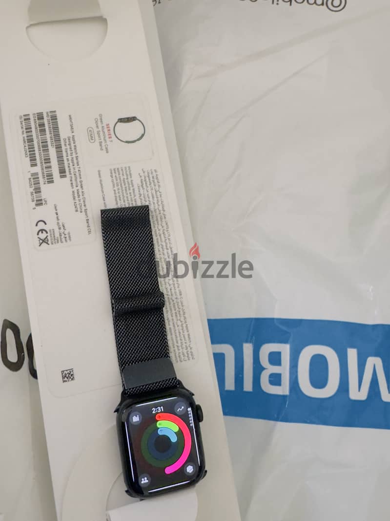 Apple Watch 7 41 mm cellular 100 battery like new 10