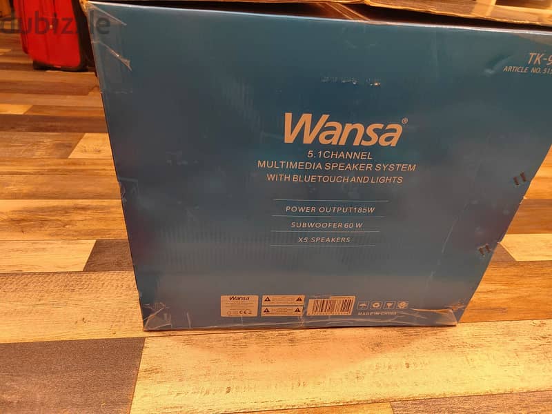 WANSA MULTIMEDIA SPEAKER SYSTEM WITH BLUETOUCH & LIGHTS 5.1 CHANNEL 3