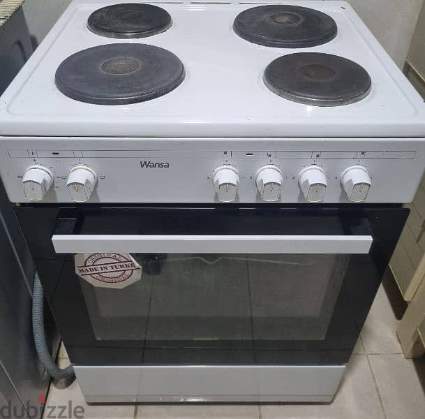 wansa 4 burners electric cooker with oven 1