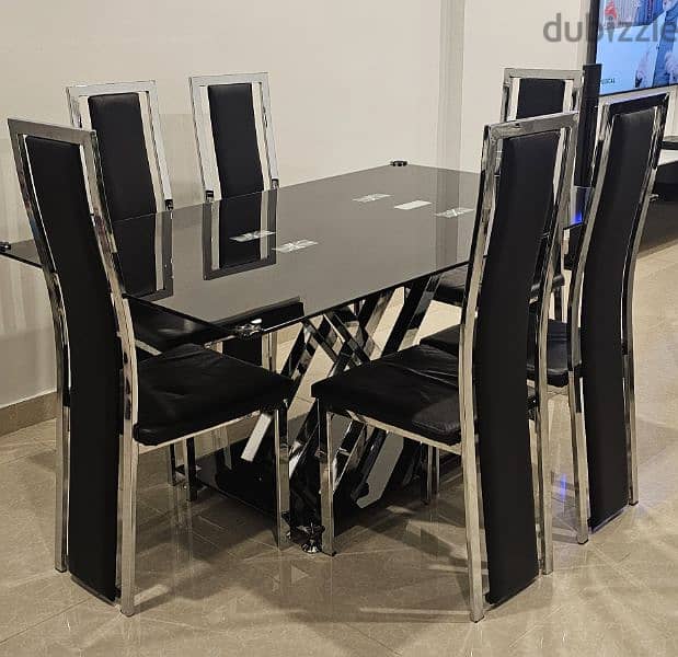 Dining Table 6 Chairs 0