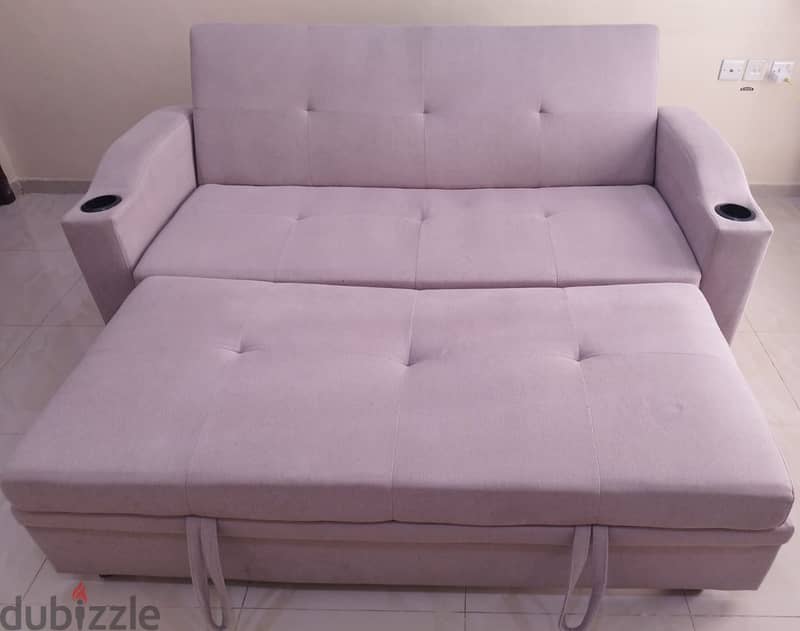 3 Seater Fabric Sofa Bed 1