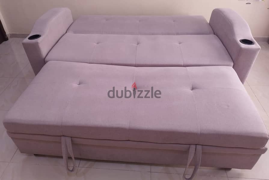 3 Seater Fabric Sofa Bed 2