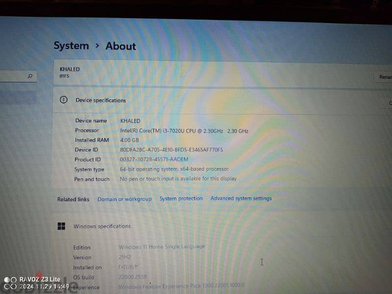 Lenovo IdeaPad 330s super slim cori3 Gen 7 9