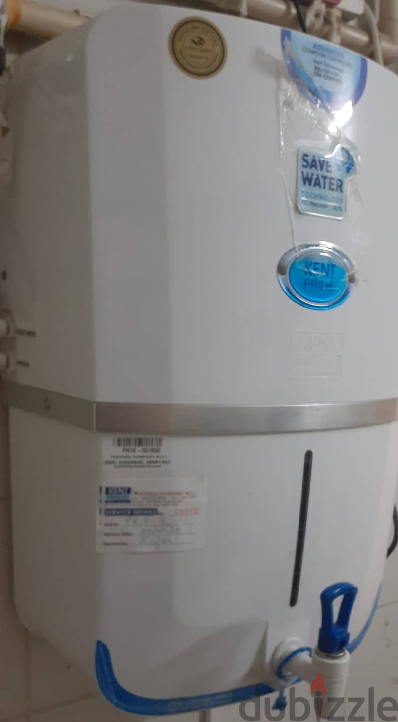 Kent Water Filter In Excelleent Condition For Sale 1