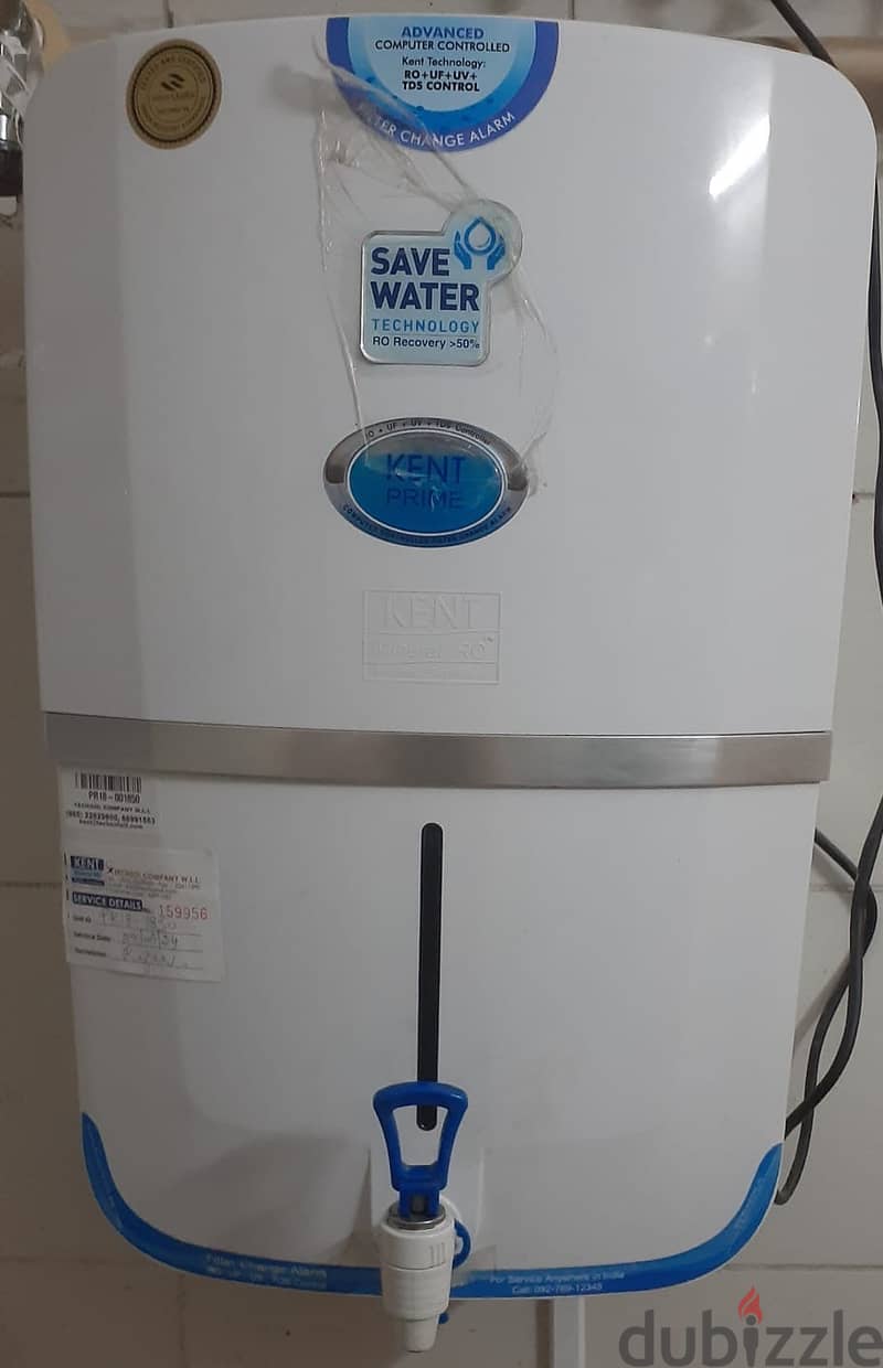 Kent Water Filter In Excelleent Condition For Sale 3