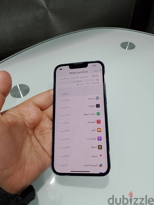 ايفون 13pro جيجا 256بطاريا 87% 5