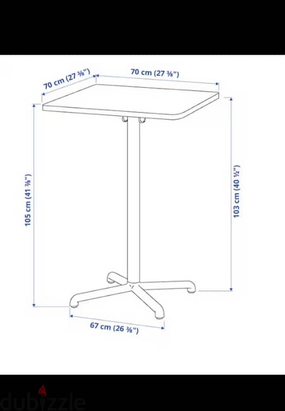 Ikea high table and chair 1