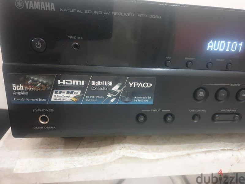 yahama htr 3066 5.1 hdmi out ARC USB 1