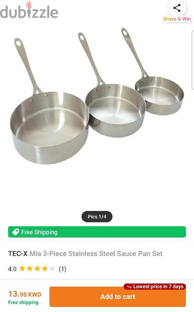 3 steel frypan