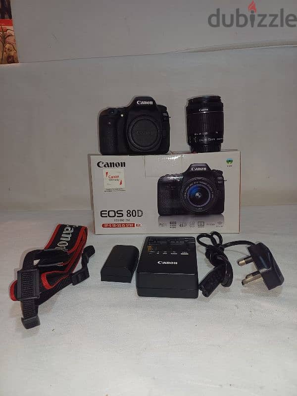 Canon 80D with box and kit lens 18-55mm stm 3