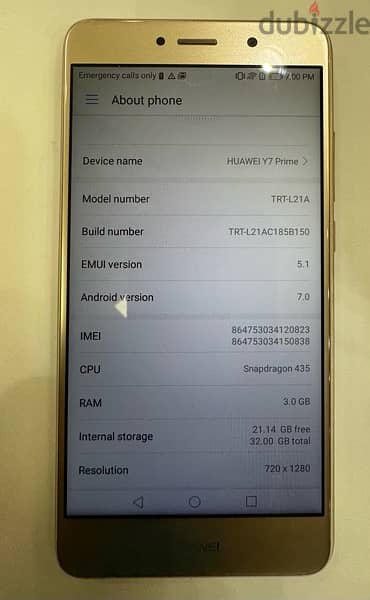 huawei y 7 prime 0