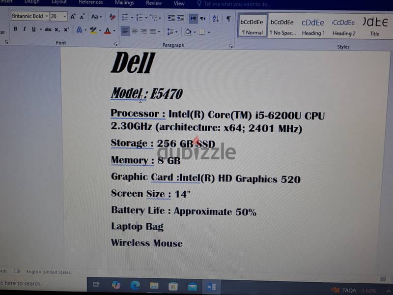 Dell laptop 1