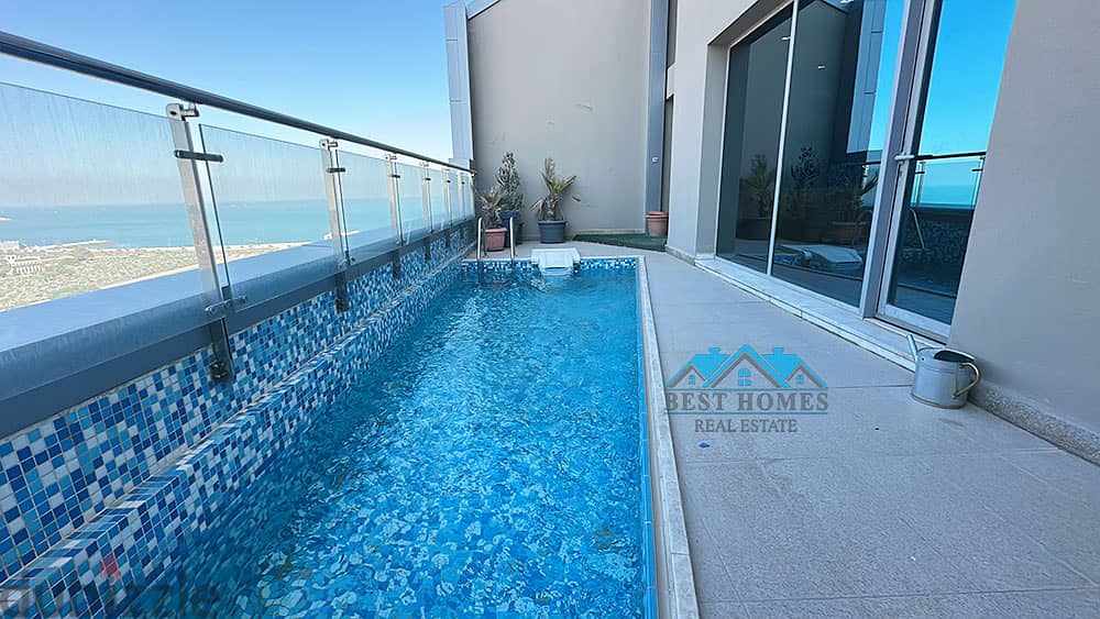 Modern Style Duplex Penthouse with Private Swimming Pool in Salmiya 4