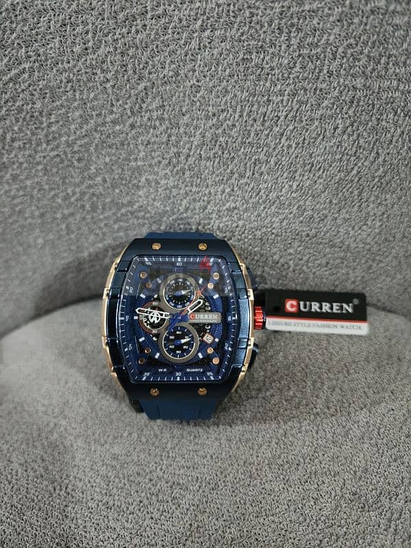 New chronograph model curren الساعة الأصلية 0