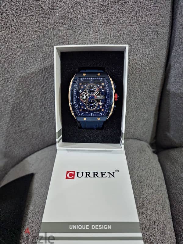 New chronograph model curren الساعة الأصلية 1