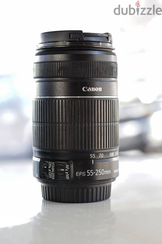 Canon Lens efs 55-250 image stabilizer 0