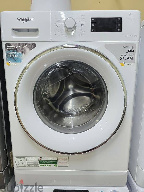 whirlpool 9kg steam fresh washing machine for sell 0