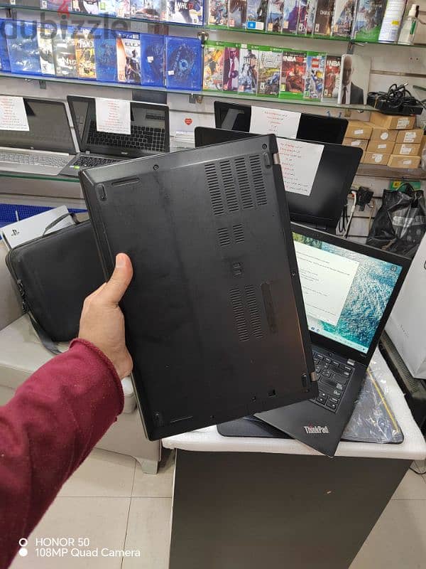 Lenovo Thinkpad core i7 8 generation Ram 16 ddr4 ssd لينوفو جيل ثامن 3