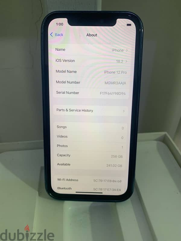 iPhone 12 Pro 256gb battery 85% and display change Face ID issue 11