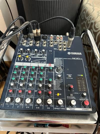 yamaha 8 channel mixer mg82cx