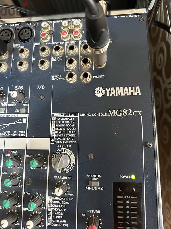 yamaha 8 channel mixer mg82cx 2