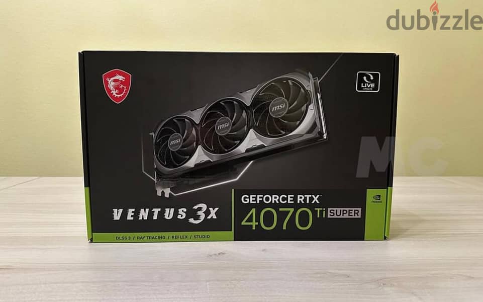 MSI NVIDIA GeForce RTX 4070 Ti VENTUS 3X DC D6X 12GB Gaming Graphics 0