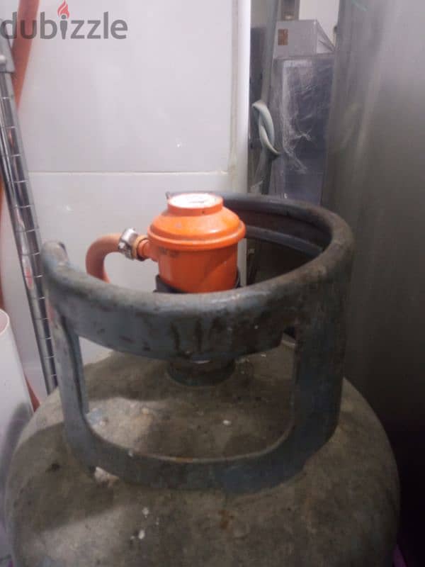 gas cylinder with new regulator with gas stove totally 3 items 1