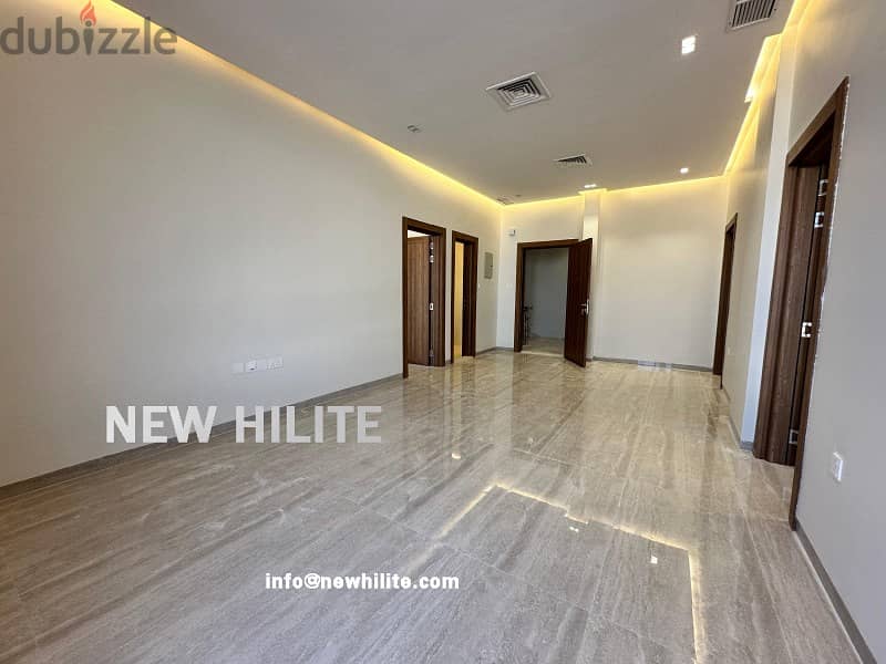 NEW FIVE BEDROOM TRIPLEX WITH ROOF FOR RENT IN AL FUNAITEES 1