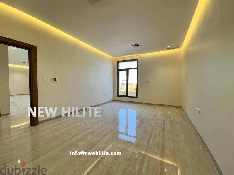 NEW FIVE BEDROOM TRIPLEX WITH ROOF FOR RENT IN AL FUNAITEES 4