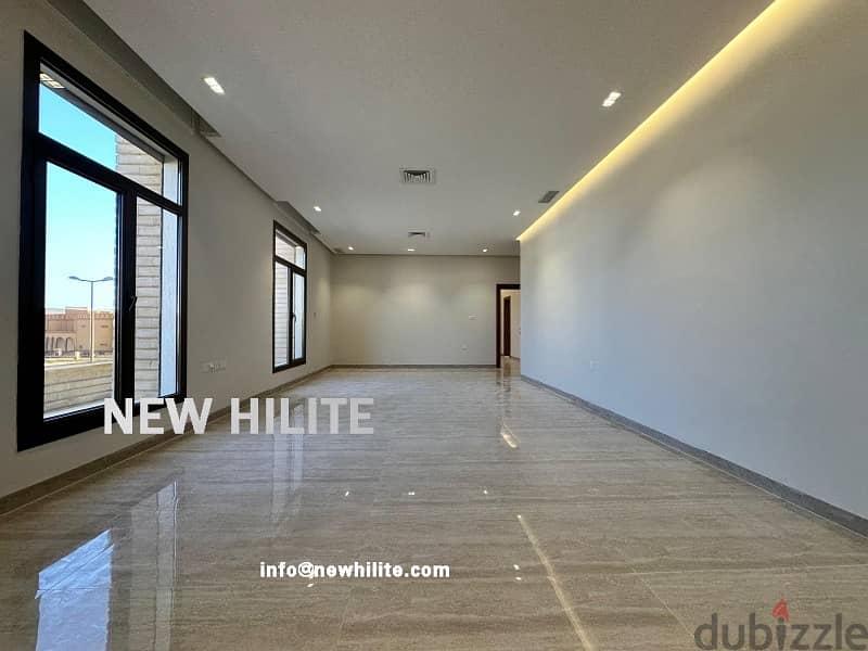 NEW FIVE BEDROOM TRIPLEX WITH ROOF FOR RENT IN AL FUNAITEES 9