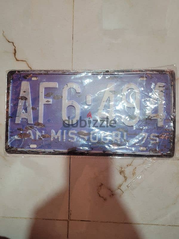 San Missoori 75 Decoration Licence Plate لوحة ترخيص سان ميسوري 75 0