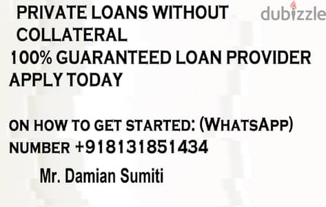 100% GUARANTEED LOAN PROVIDER APPLY TODAY