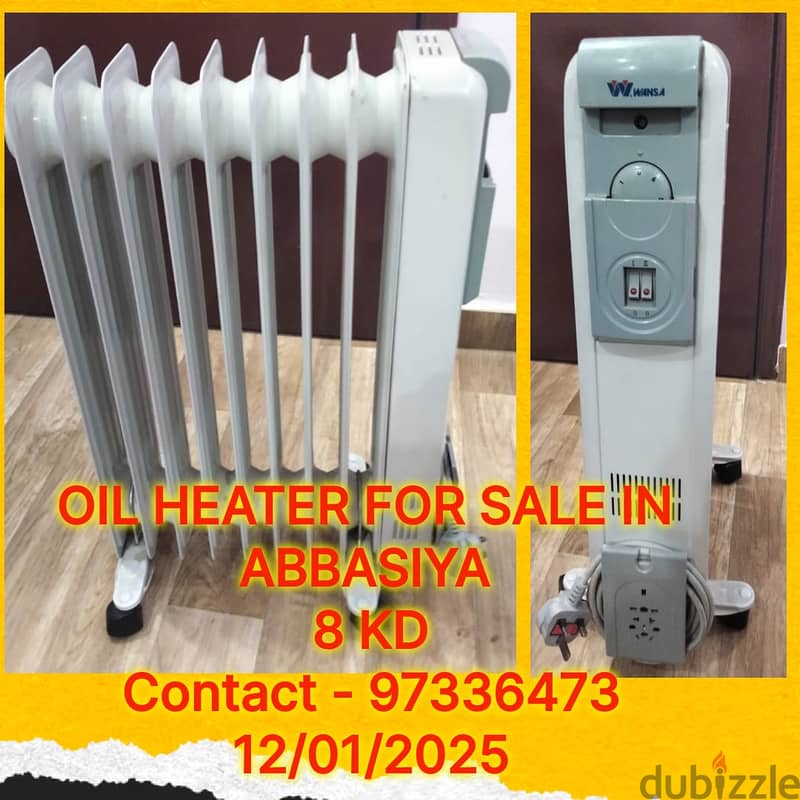 Oil heater, Stove , Humidifier, Exhaust Fan&Reciever Sale in Abbasiya 0