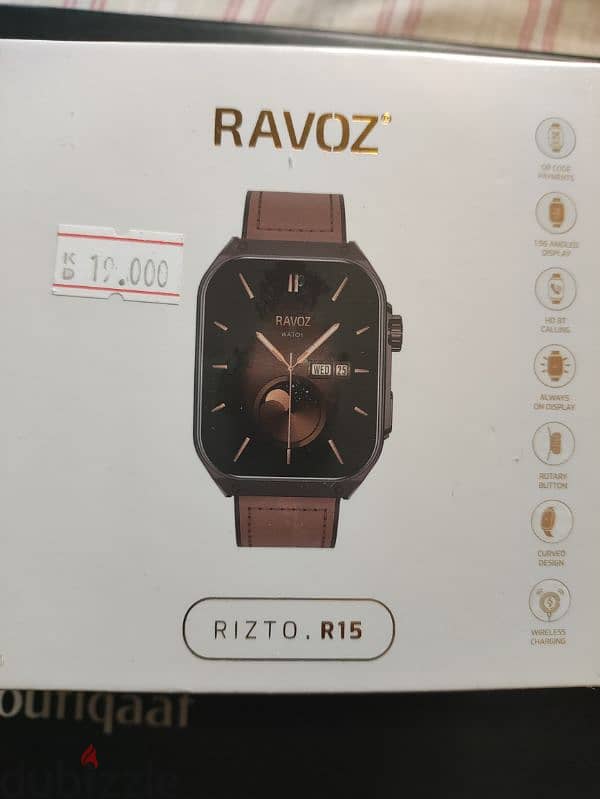 RAVOZ smart watch, new sealed box not open,model 15 0