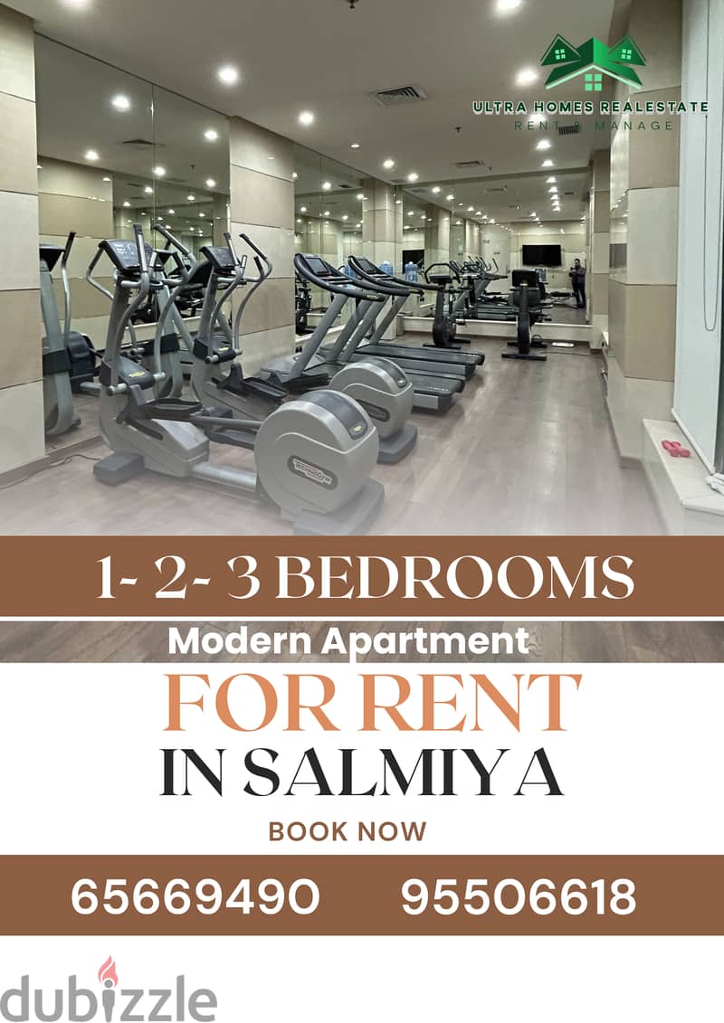 For rent IN SALMIYA 1-2-3 BEDROOMS FURNISHED FOR YEARLY CONTRACT ONLY 2