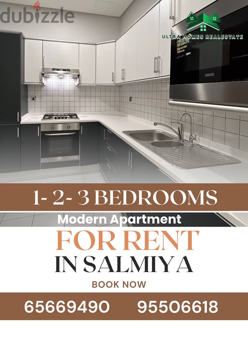 For rent IN SALMIYA 1-2-3 BEDROOMS FURNISHED FOR YEARLY CONTRACT ONLY 4