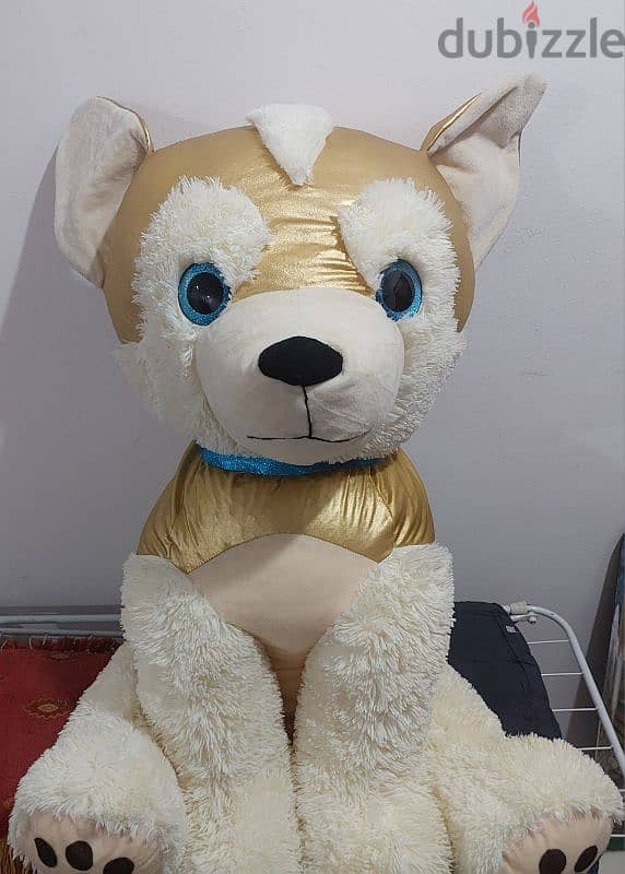 Winter Wonderland Giant Husky Soft Dog 1