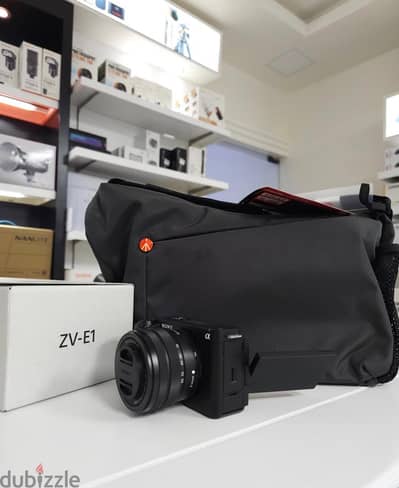 Buy on installment Sony ZVE1 + 28-60mm F3.5-5.6 Lens + Manfrotto Bag