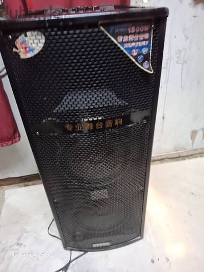 10 active speaker. blutooth. u. s. b. sd. fm. mic input . guitar input