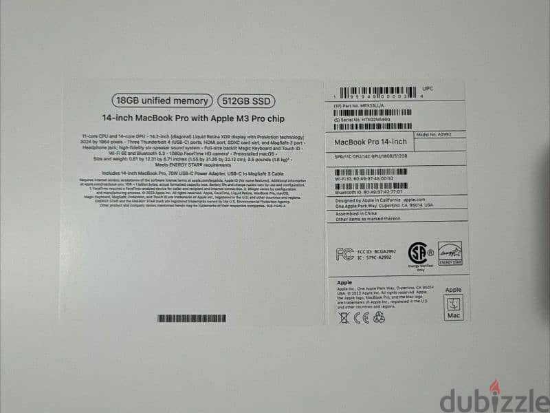 Sealed 2024 Apple MacBook Pro 14" M3 Pro 18GB/512GB SSD Space Black 2