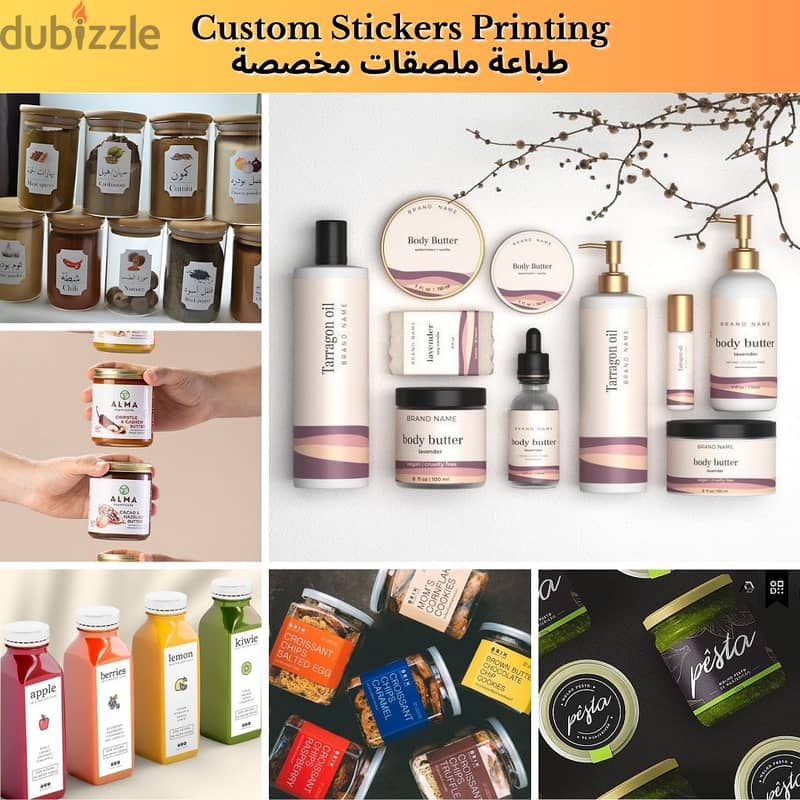 Best Custom Stickers Printing services in Kuwait 0