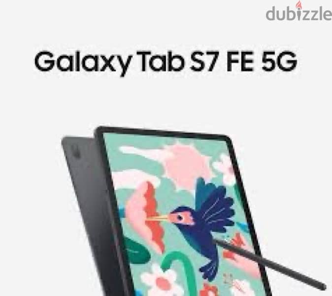 Samsung Galaxy Tab S7 FE 64GB 5G 12.4" Tablet -Black 1